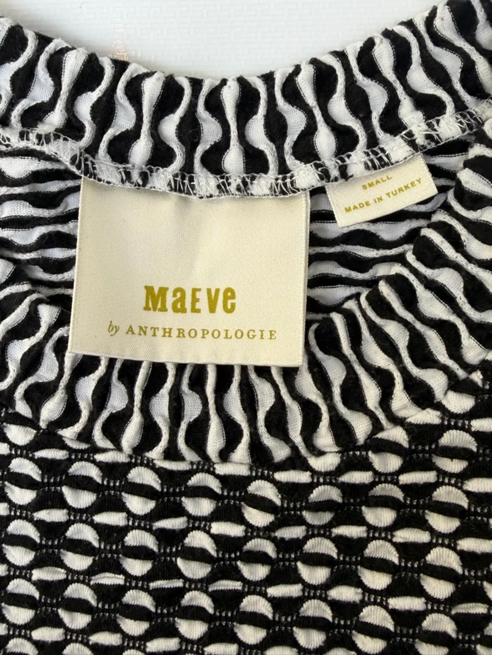 Maeve Anthropologie Jacquard Print Sleeveless Top / Tank, Small - Picture 5 of 9